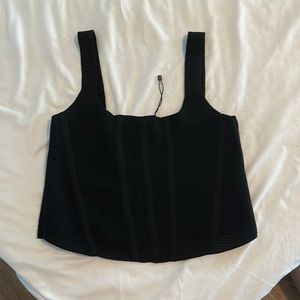 Zara stretch mesh corset top